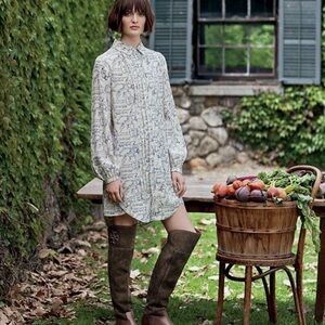 Tory Burch Silk Shirt Dress